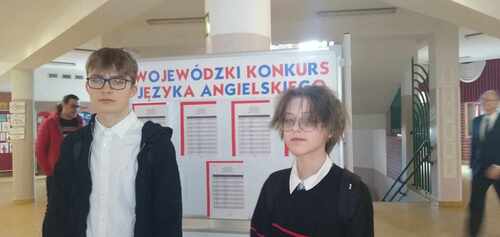 Laureaci Wojewódzkiego Konkursu Języka Angielskiego